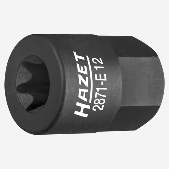 Hazet 2871-E12  External Torx Turbocharger / Manifold Socket, Size E12, 17mm Drive