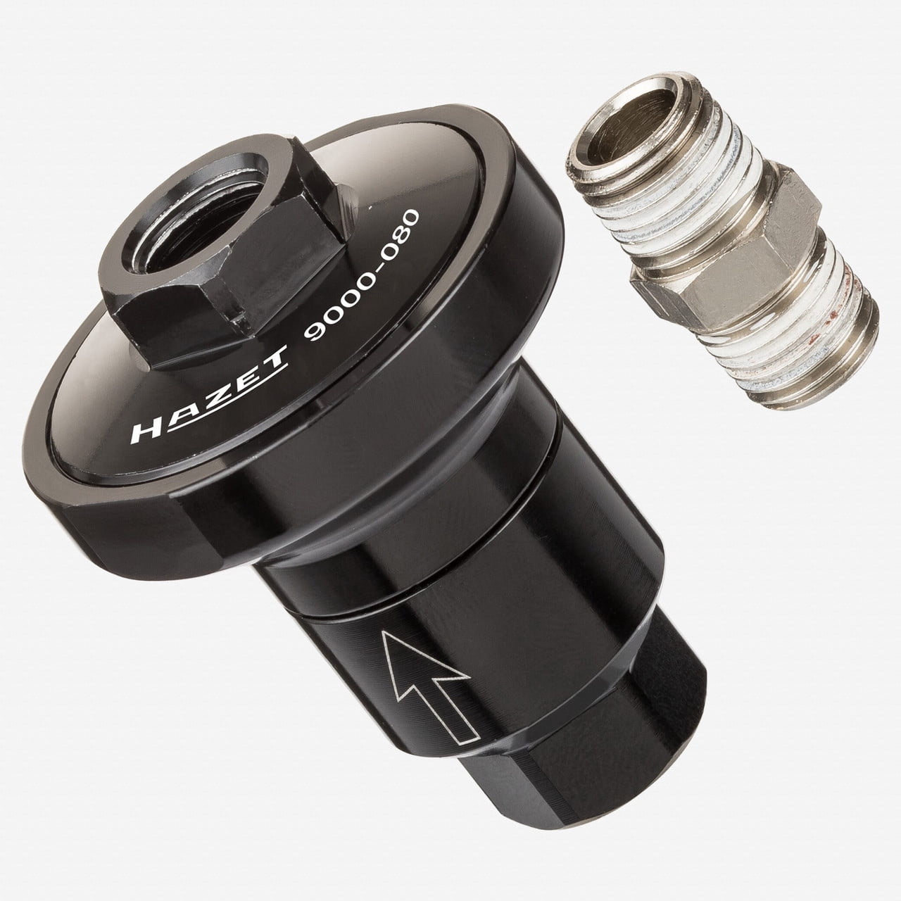 HAZET 9000-060 Safety Coupling – Nickel-Plated Air Hose Coupler For Safe, Easy Tool Use