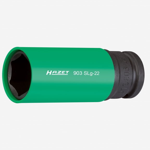 Hazet 903SLG-22 Impact socket (6-point) 22mm x 1/2" Lug Nut Impact Socket with Plastic Sleeve
