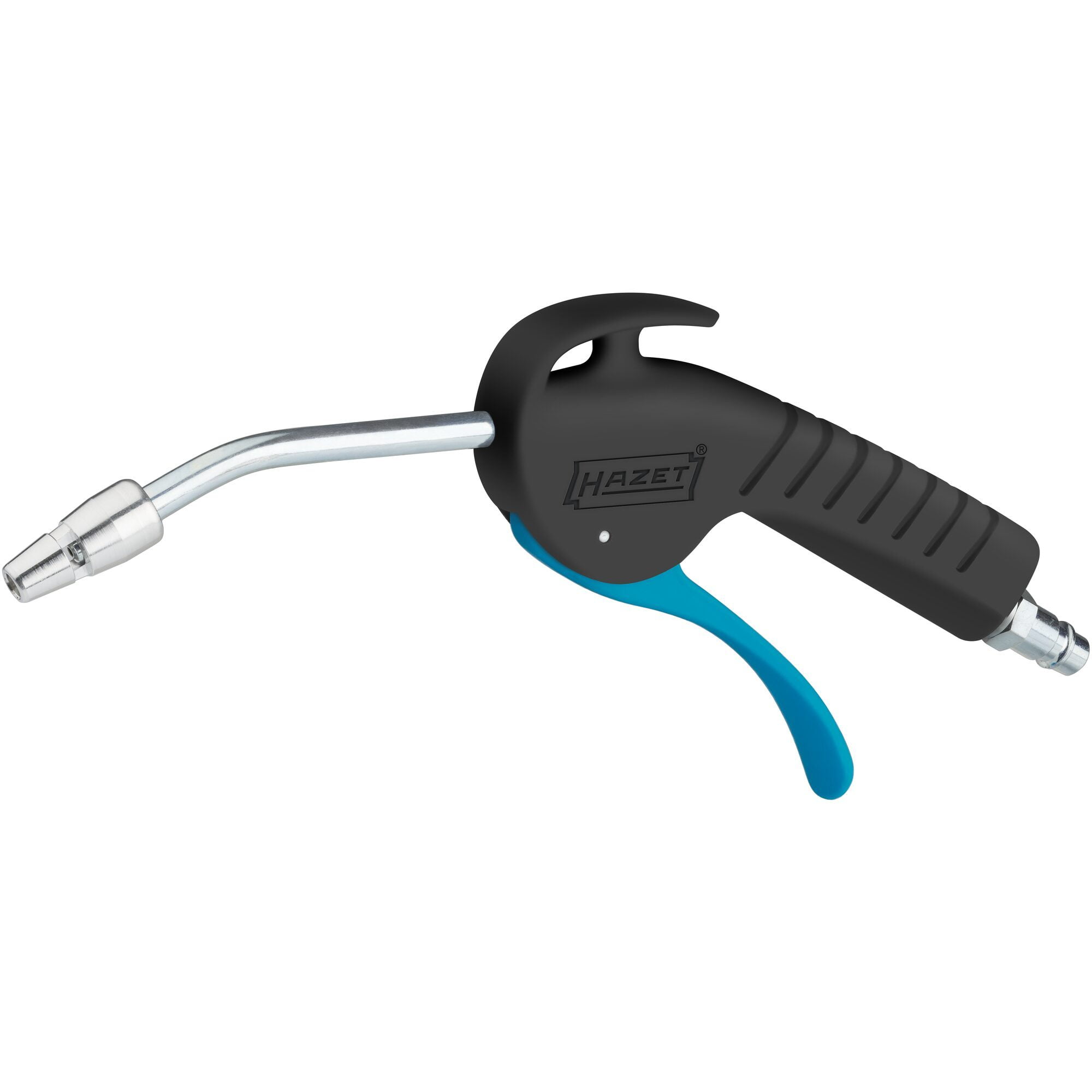 Hazet 9040P-4 Air Blow Gun with Venturi Nozzle and Angled Pipe, 100 mm