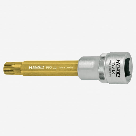 Hazet 990LG-9 M9 XZN Titanium-Nitride Socket 1/2" - Long