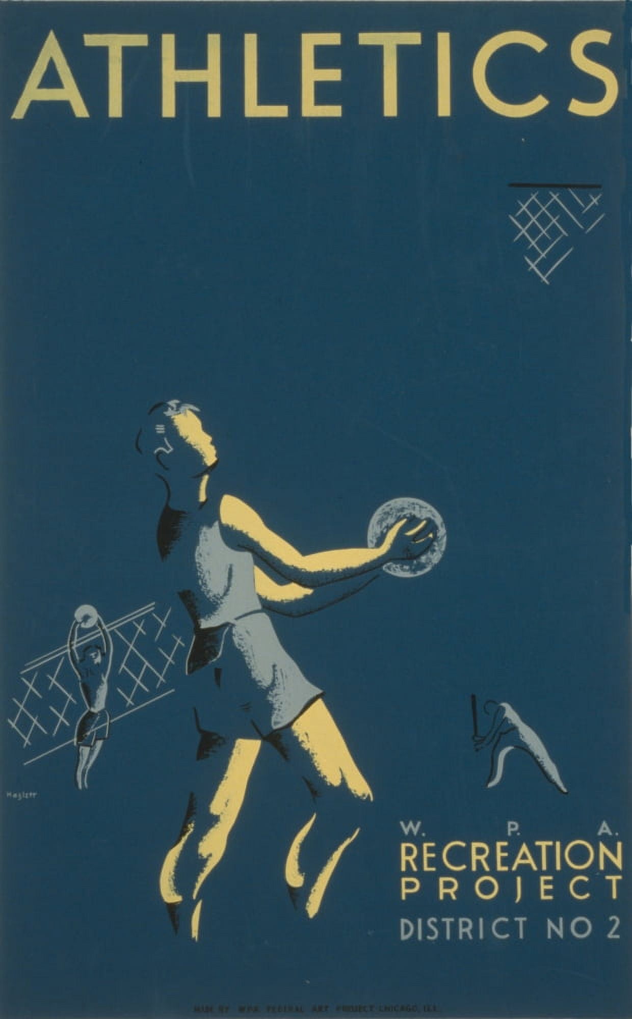 Hazlett WPA Athletics 1939 Canvas Art -  (24 x 36)