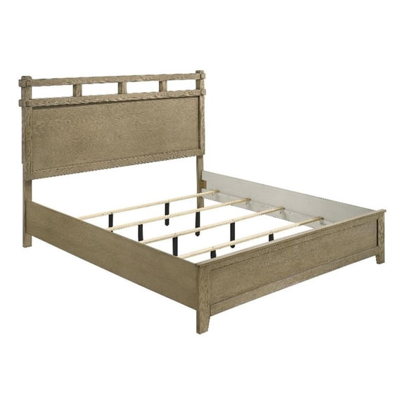 Hazlewood 61-inch Eastern King Panel Bed Vineyard Oak