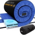 thumbnail image 1 of Hazli Matrix Memory Foam Camping Mattress Pad - Roll Up Mattress - Cot Mattress Pad - Guest Bed Roll, 1 of 9