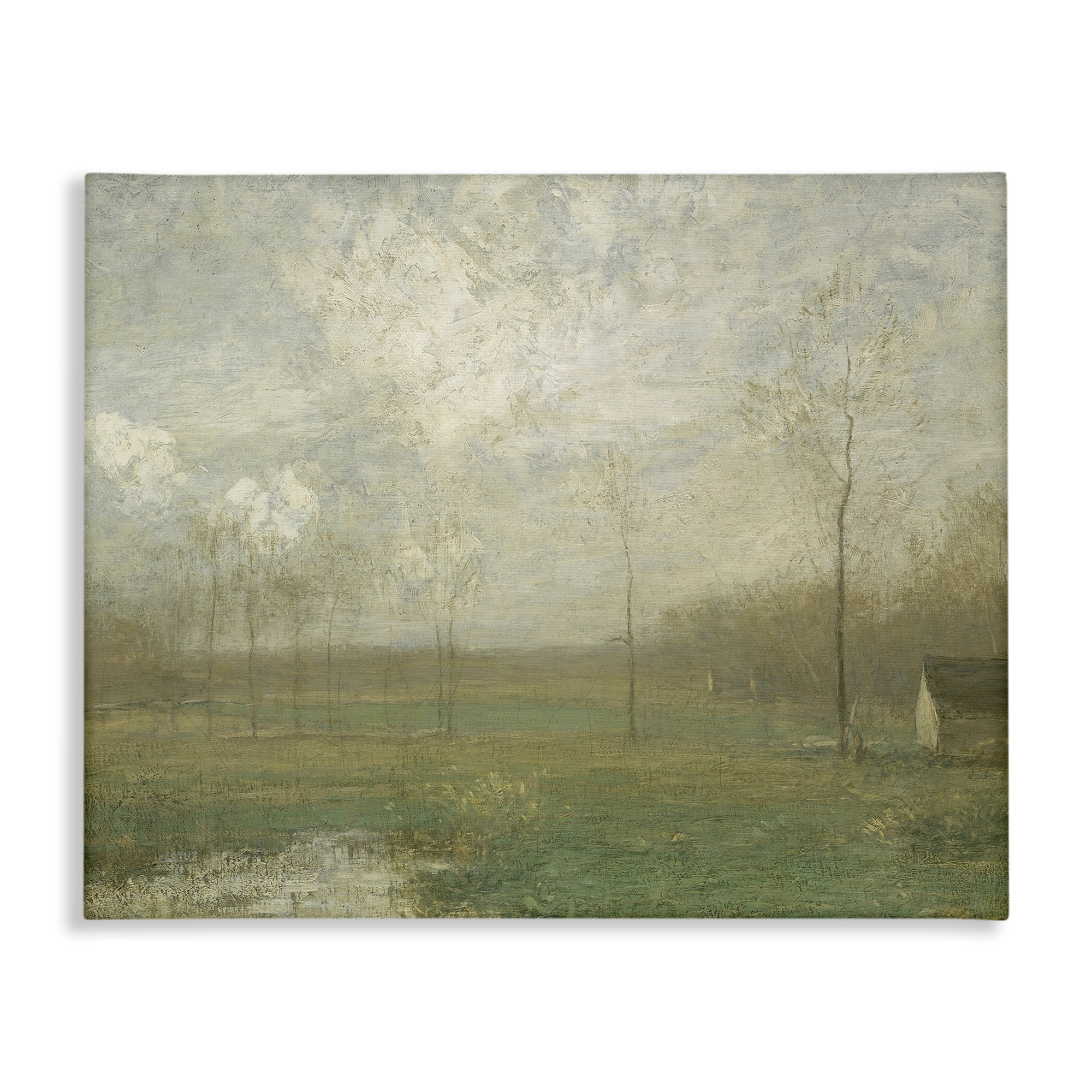 Hazy Farmland View Canvas Wall Art, design by Lettered and Lined