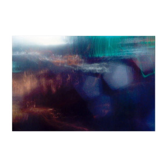 Hazy Future Memories - Photography Abstract Modern Art Psychedelic Surrealism Neon Sign Nightlife Moody Unframed Wall Art Print 16 x 24 inches