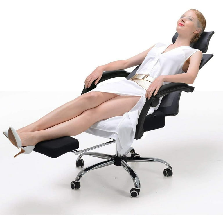 Hbada Ergonomic Office Recliner Chair High Back Desk Chair Racing Style with Lumbar Support Height Adjustable Seat Headrest Breathable Mesh Back