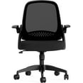 thumbnail image 1 of Hbada Office Task Desk Chair Swivel Home Comfort Chairs with Flip-up Arms and Adjustable Height, Black, 1 of 15