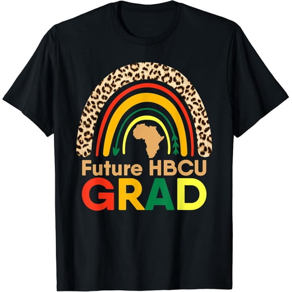 Hbcu African American College Graduation Rainbow Leopard T-Shirt All Size S-5Xl
