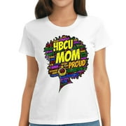 Hbcu Mom Parent Graduation Afro For Women Vintage Summer Tops for Women - Unique Graphic Design on Short Sleeve T-Shirt
