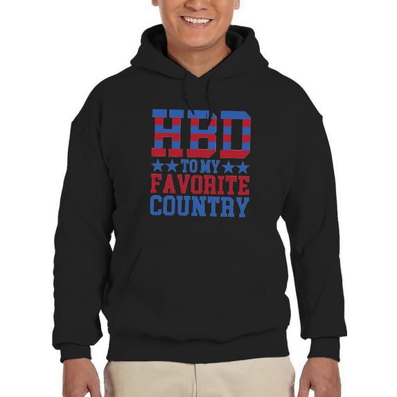 Hbd Favorite Country Hoodie Men -Image by Shutterstock, Male Medium