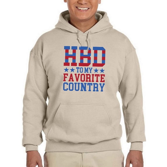 Hbd Favorite Country Hoodie Men -Image by Shutterstock, Male XX-Large