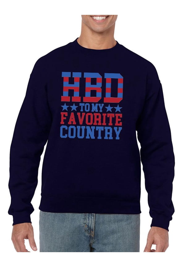 Hbd Favorite Country Sweatshirt Men -Image by Shutterstock, Male 4X-Large