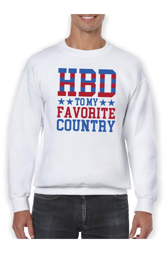 Hbd Favorite Country Sweatshirt Men -Image by Shutterstock, Male 5X-Large