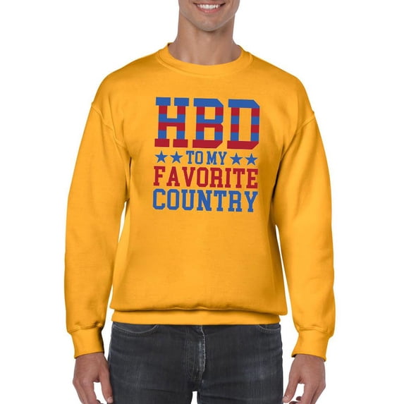 Hbd Favorite Country Sweatshirt Men -Image by Shutterstock, Male 5X-Large