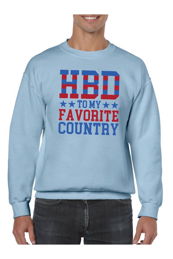 Hbd Favorite Country Sweatshirt Men -Image by Shutterstock, Male Medium