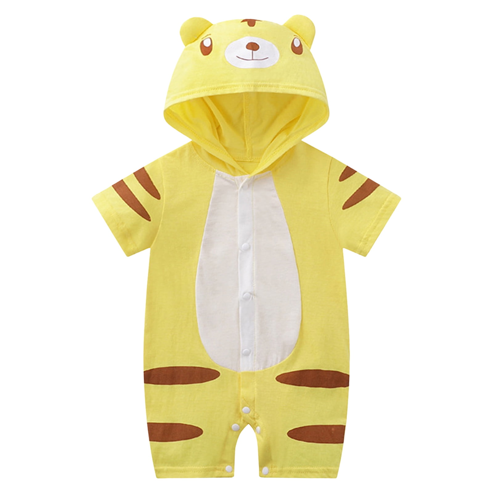 Hbdhejl Baby Girls Bodysuits Infant Summer Short Sleeve Jumpsuit