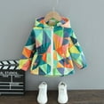 thumbnail image 1 of Bysome Coat For Girls Lightweight Jacket For Kids Girls'Print Jacket Green 1-2 Years, 1 of 4