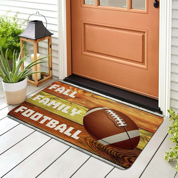 Hbdhejl Football Floor Mat Home Holiday Style Products 32*20 Inch