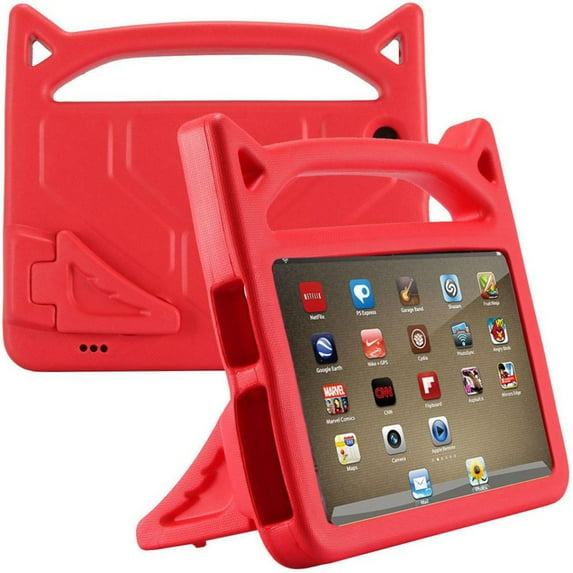 Hbdhejl For Kindle Fire Hd 8 2018 8Th Gen Kids Safe Eva Rubber Handle Stand Case