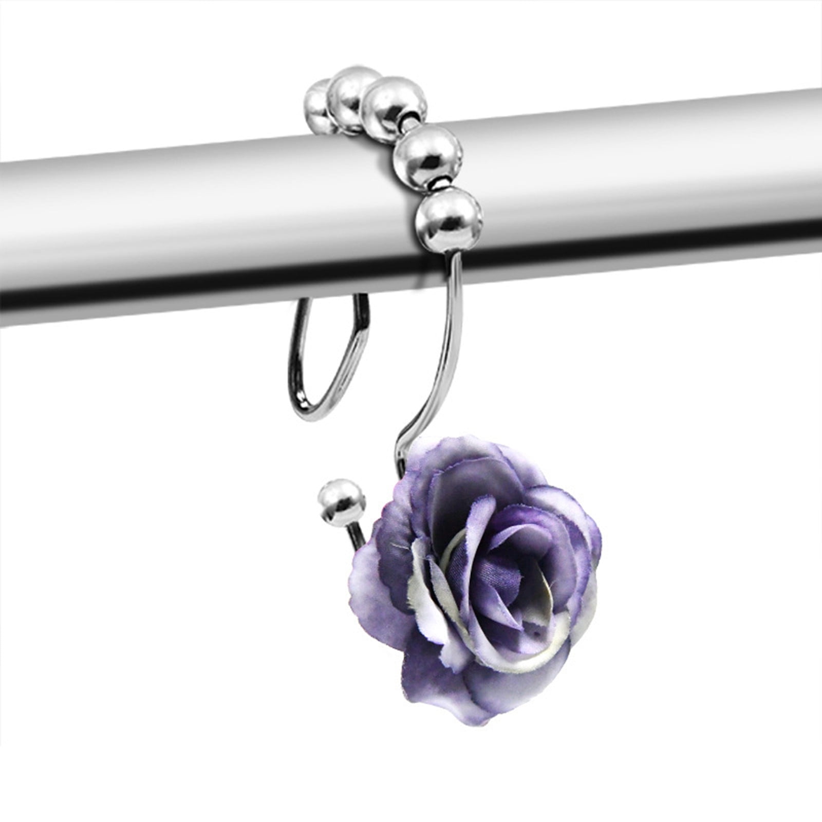 Hbdhejl Hooks Home Organize Storage Shower Curtain Rail Hook Double ...