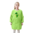 thumbnail image 1 of Hbdhejl Kid Art Smock Apron With Pocket For Children Artist Painting Aprons Smocks With Long Sleeve Cartoon Print Tops Green 4-8 Years, 1 of 1
