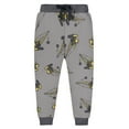thumbnail image 1 of Bysome Kids Pants Toddler Boy Girl Cartoon Pattern Sweatpants Cotton Drawstring Elastic Waist Sport Jogger Pants With Pocket 6-7 Years, 1 of 4