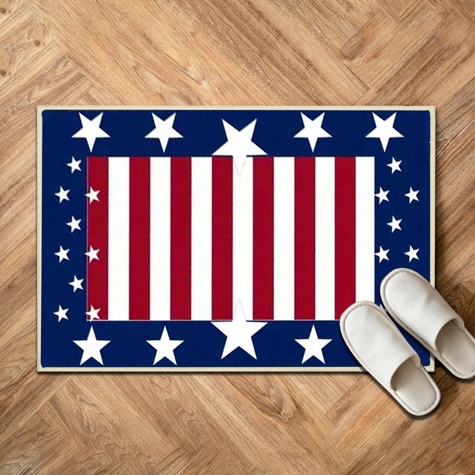 Bysome Mat Rug Independence Day Plush Floor Mat Happy July Color ...