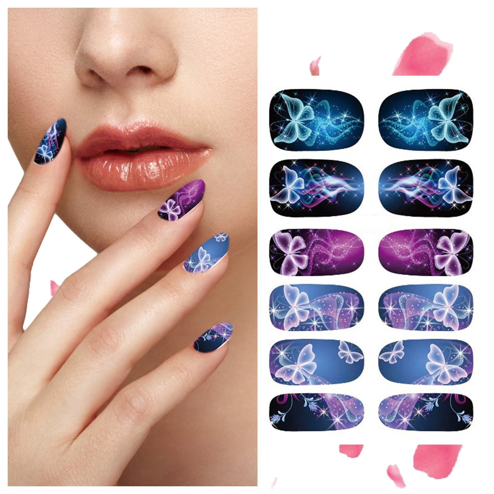 Hbdhejl Nail Stickers Women Girls Toe Nail Stickers Waterproof Self