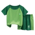thumbnail image 1 of Bysome Outfit Set For Kids Summer Short Sleeved Shorts Tracksuit Boys And Girls Clothes Kindergarten Clothes 2-3 Years, 1 of 3