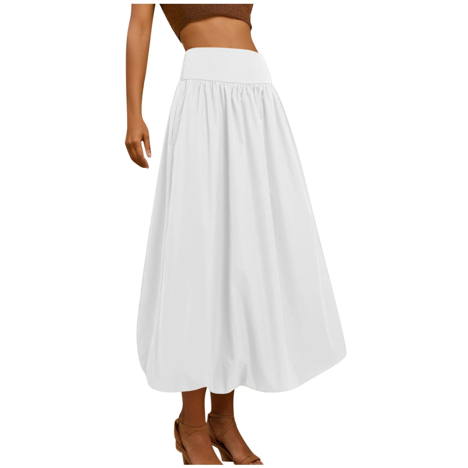 スカート Lindsay balloon skirt White Lindsay balloon skirt white