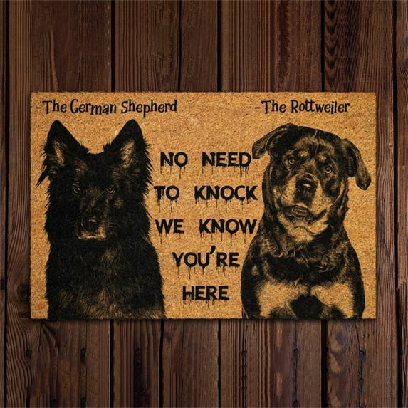 Bysome Soft Fashion Doormat Funny Dog Doormat Welcome Door Mat Rug