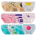 thumbnail image 1 of Hbhpov 12 pack of Baby Panties Soft Comfort Knicker Underwear Girls Assorted Briefs, Size 2-14, 1 of 7