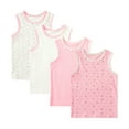 thumbnail image 1 of Hbhpov 2-8 Years Little Girls Solid Colors Soft Camisole Undershirts 4 Pack Kids Comfort Breathable Tank Tops, 1 of 7