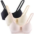 thumbnail image 1 of Hbhpov Cotton Girls' Daily Sports Bra, Adjustable Strapless Camisole Bra, Wire Free 3-Pack, 1 of 7