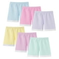 thumbnail image 1 of Hbhpov Girl’s Solid Color Biking Shorts Boyshort Panties for Toddlers 6 Pack, Size 2-14, 1 of 6