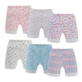 thumbnail image 1 of Hbhpov Girl’s Solid Color Biking Shorts Boyshort Panties for Toddlers 6 Pack, Size 2-14, 1 of 8