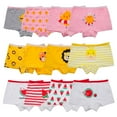 thumbnail image 1 of Hbhpov Kids Soft Cotton Knickers Underwear Little Girls Boyshort Panties, 12-Pack, 1 of 7