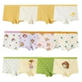 thumbnail image 1 of Hbhpov Kids Soft Cotton Knickers Underwear Little Girls Boyshort Panties, 12-Pack, 1 of 7