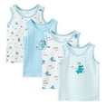 thumbnail image 1 of Hbhpov Little Boys Cotton Tank Tops, Sleeveless Cartoon Kids Undershirt, 4-Pack, Sizes 2-10, 1 of 7