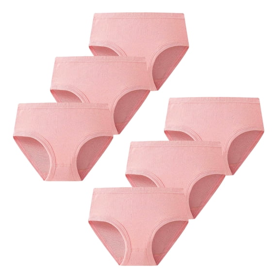 Hbhpov Toddler Girls Underwear Cotton Briefs, 6 Pack, Sizes 2-12 T