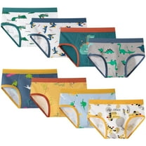 Hbhpov Toddler Boys Underwear, Cotton Briefs, 8 Pack, Sizes 3T-10T
