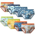 thumbnail image 1 of Hbhpov Toddler Boys Underwear, Cotton Briefs, 8 Pack, Sizes 3T-10T, 1 of 6