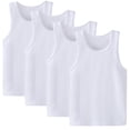 thumbnail image 1 of Hbhpov Toddler Girls' Undershirts，Cotton Layering Tank Tops，4 Pack，Sizes 2-8, 1 of 8