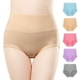 thumbnail image 1 of Hbhpov Womens Cotton Underwear High Waist Briefs Tummy Control Stretch Panties Underpants,5-Pack, 1 of 6