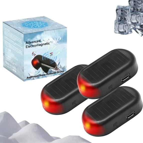 Hbtdoern Car Interference Antifreeze Instrument, Windshield Ice Melter for Cars - Rapid-Action Defroster with Solar Charging, Reusable Winter Solution for All Vehicles