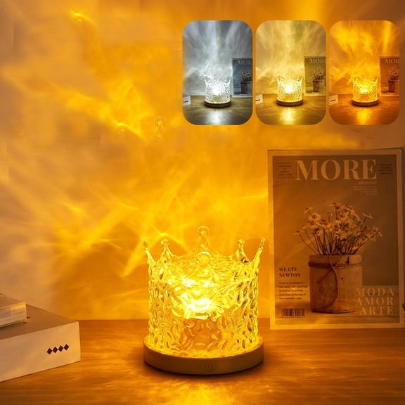 Hbtdoern Cube Lamp, 3/16 Color Crystal Touch Remote Control Bedroom Lamp, Northern Lights Aurora Projector Light for Bedroom, Kids Room, Party, Bars