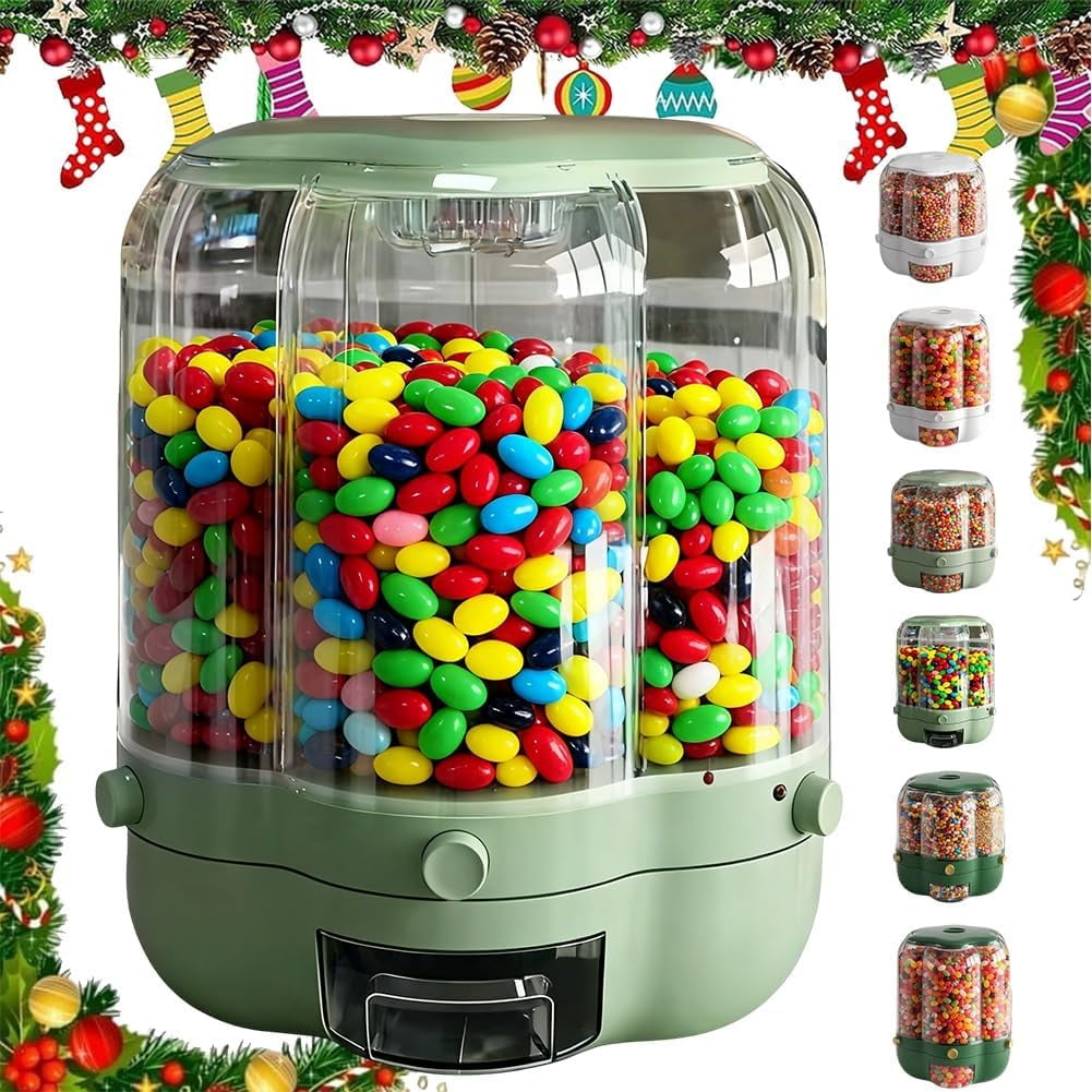 Hbtdoern Multi Candy Dispenser Carousel, Christmas Multiple Slots, 6 ...