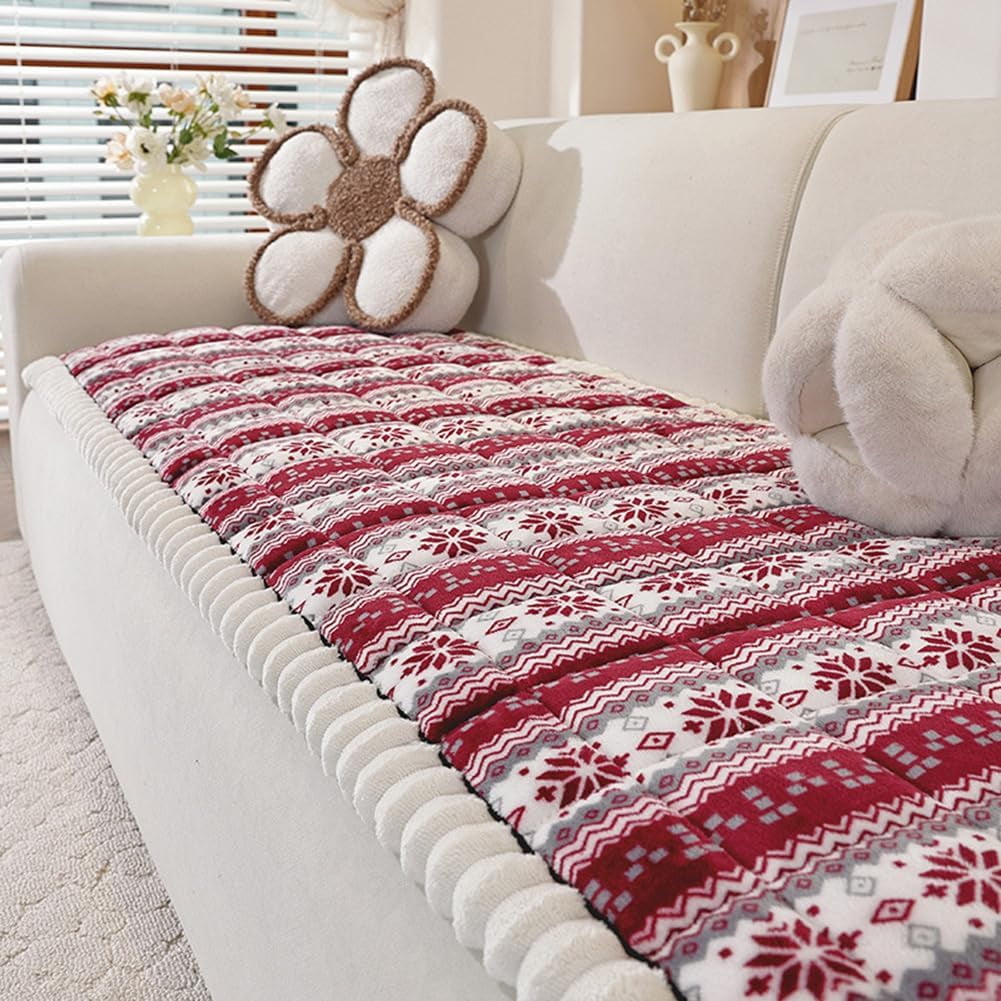 Picture of Hbtdoern Multi-Use Pet Couch Cover, Washable Plush Sofa Pad with Non ...
