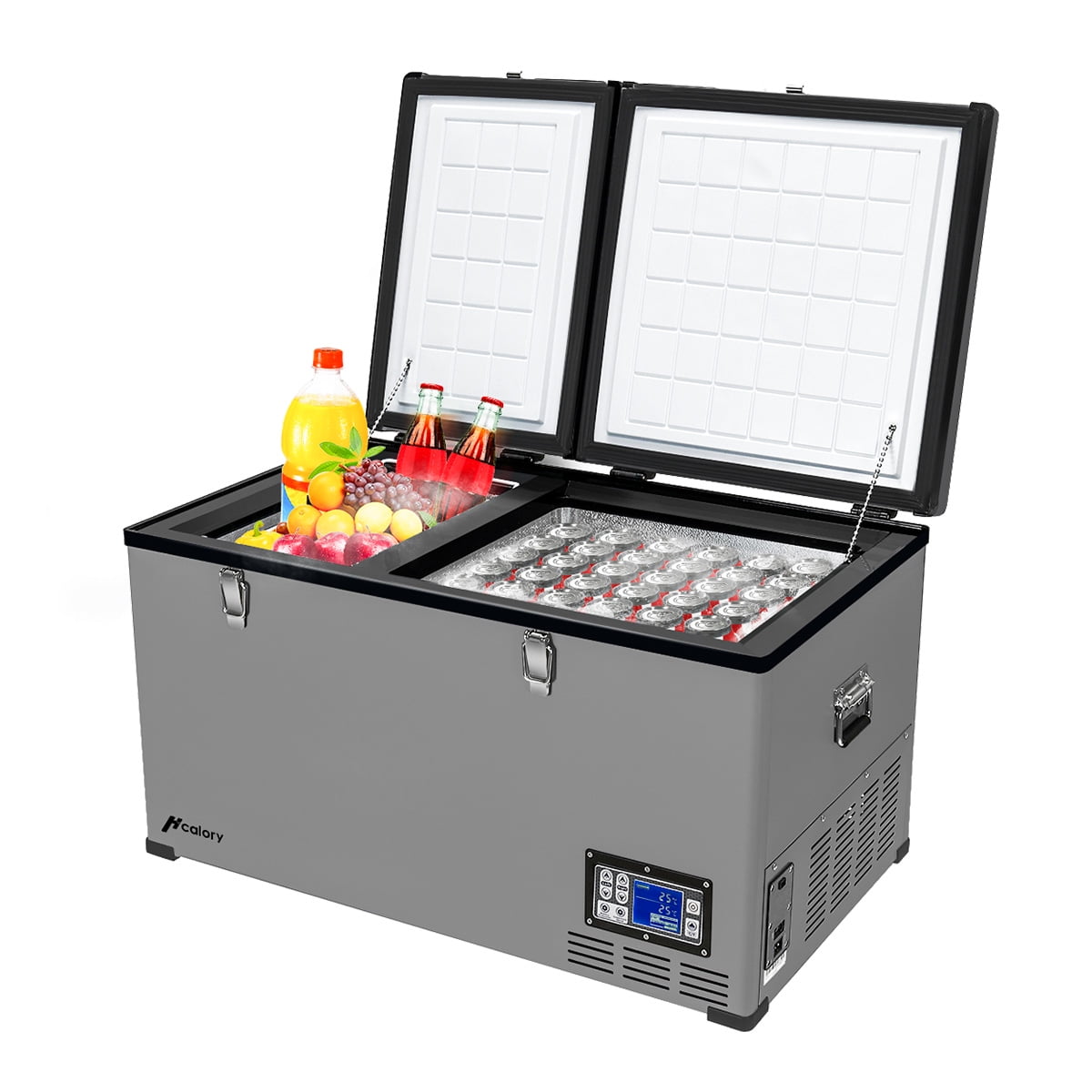 Hcalory 80L Car Refrigerator, 85 Quart RV Fridge Portable Freezer